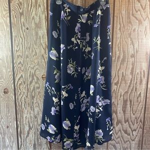 Vintage Lane Bryant Blue Floral Skirt Size 14/16 💐